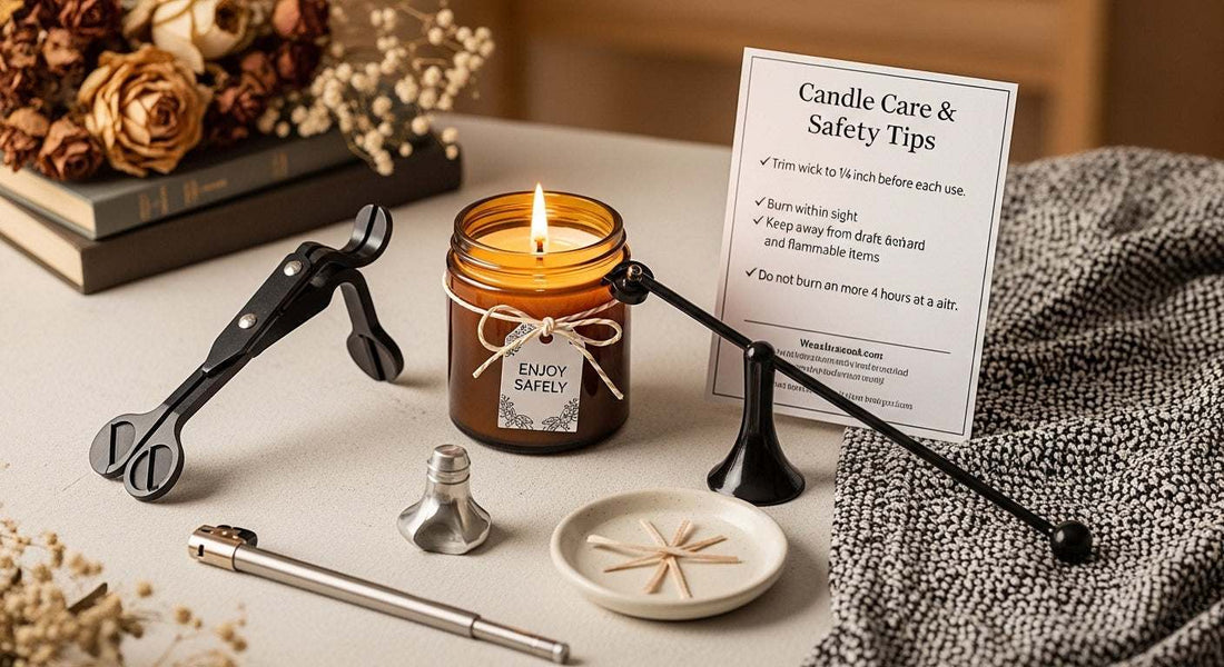 The Ultimate Guide to Candle Care and Candle Safety: Tips for a Bright and Safe Ambiance - Candle Care and Candle Safety