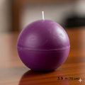 Large Ball Candle 3.9-inch hand-poured soy wax sphere for elegant home ambiance