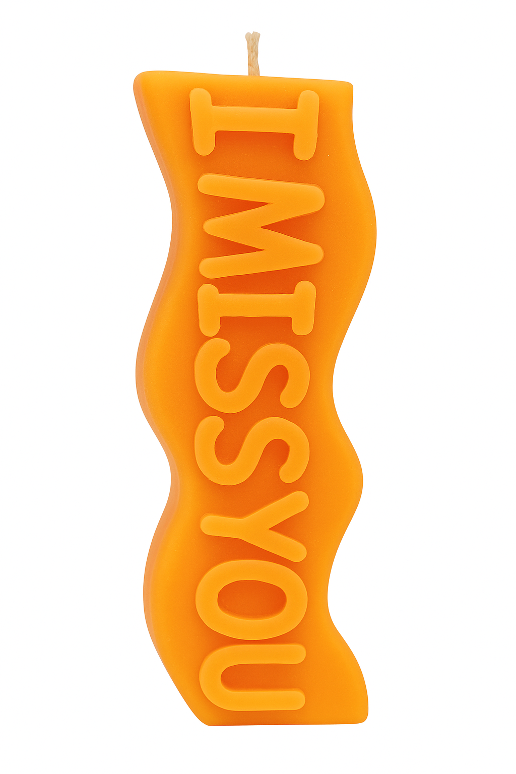 Orange I Miss You Candle with citrus and sandalwood scent for remembrance and comfort