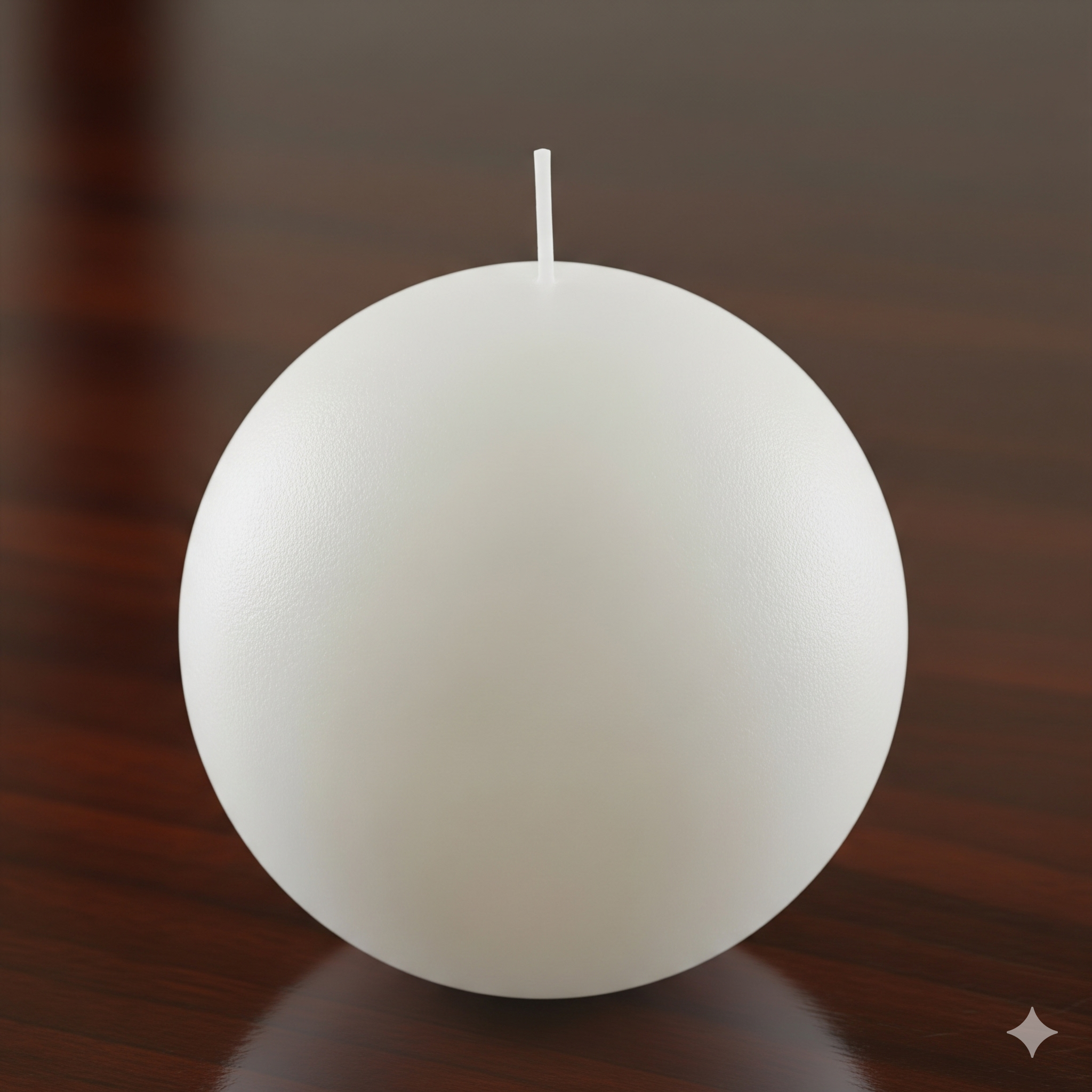 Handcrafted 2.5-inch soy wax ball candle in spa-inspired colors with aromatherapy scents